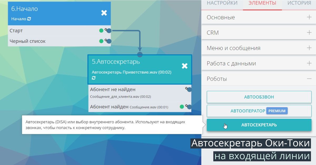 Автосекретарь - виртуальный оператор